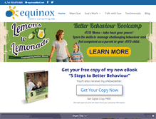 Tablet Screenshot of equinoxfamilyconsulting.com